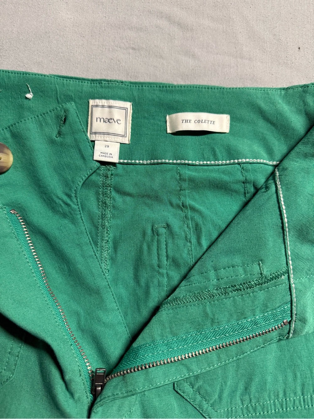 Maeve The Colette Green Wide Leg Pants Size 29 - Picture 8 of 9